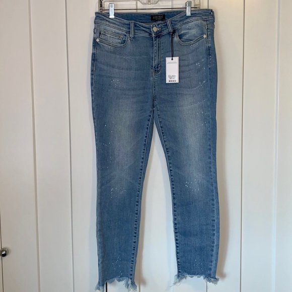 Judy Blue Denim - NWT Judy Blue bleach-splashed jeans skinny fit size 13